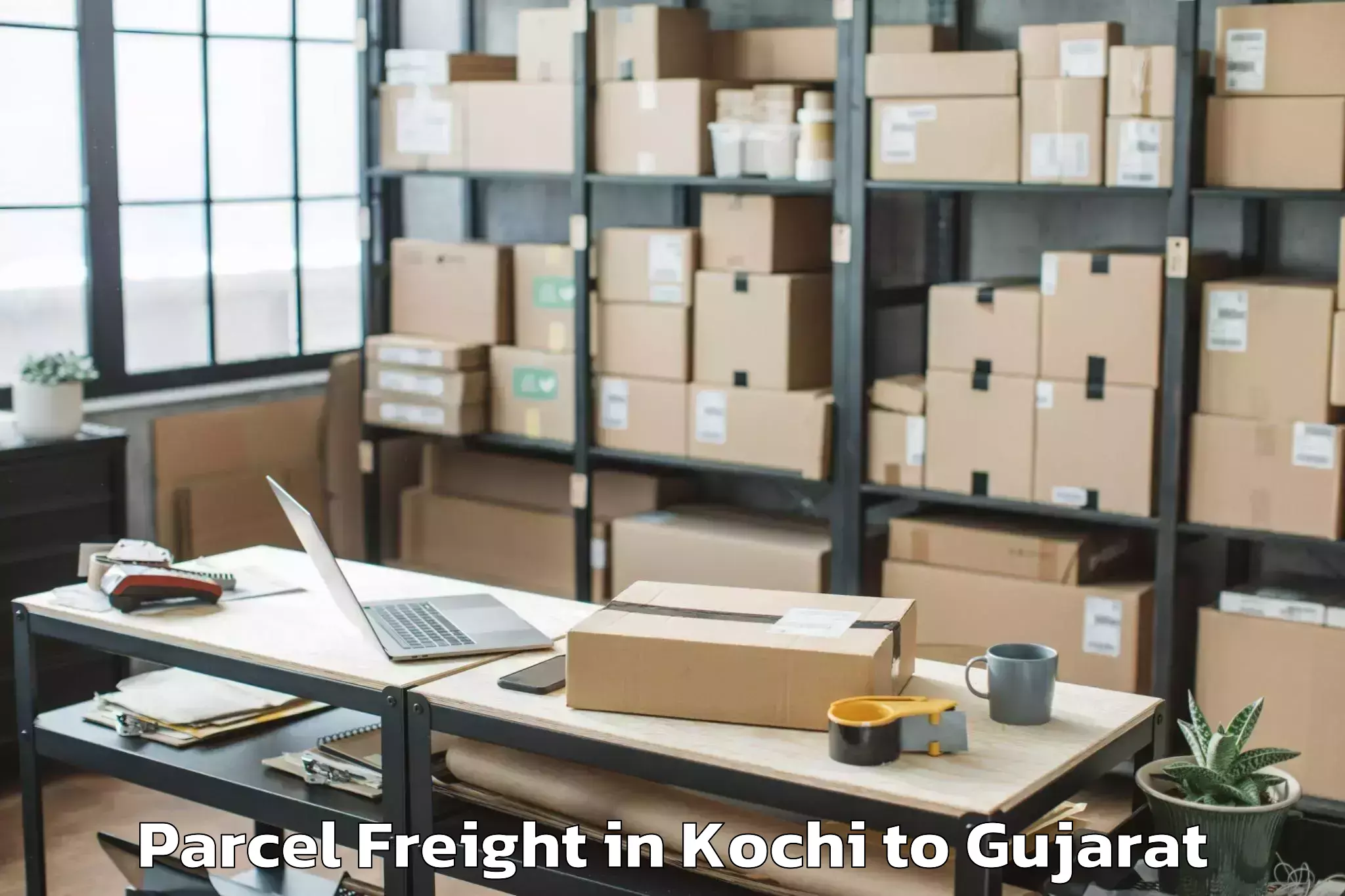 Kochi to Navrangpura Parcel Freight Booking